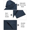 image:imageCOOFANDY Mens Tracksuit 2 Piece Hooded Athletic Sweatsuit Short Sleeve Casual Sports Hoodie Shorts SetBlue
