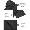 image:imageCOOFANDY Mens Tracksuit 2 Piece Hooded Athletic Sweatsuit Short Sleeve Casual Sports Hoodie Shorts SetDark Grey