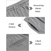image:imageCOOFANDY Mens Tracksuit 2 Piece Hooded Athletic Sweatsuit Short Sleeve Casual Sports Hoodie Shorts SetLight Grey