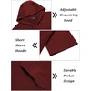 image:imageCOOFANDY Mens Tracksuit 2 Piece Hooded Athletic Sweatsuit Short Sleeve Casual Sports Hoodie Shorts SetWine Red