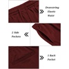 image:imageCOOFANDY Mens Tracksuit 2 Piece Hooded Athletic Sweatsuit Short Sleeve Casual Sports Hoodie Shorts SetWine Red