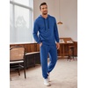 image:imageCOOFANDY Mens Tracksuit 2 Piece Hooded Athletic Sweatsuits Casual Running Jogging Sport Suit SetsBlue