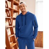 image:imageCOOFANDY Mens Tracksuit 2 Piece Hooded Athletic Sweatsuits Casual Running Jogging Sport Suit SetsBlue