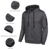 image:imageCOOFANDY Mens Tracksuit 2 Piece Hooded Athletic Sweatsuits Casual Running Jogging Sport Suit SetsDark Grey