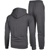 image:imageCOOFANDY Mens Tracksuit 2 Piece Hooded Athletic Sweatsuits Casual Running Jogging Sport Suit SetsDark Grey
