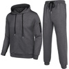 image:imageCOOFANDY Mens Tracksuit 2 Piece Hooded Athletic Sweatsuits Casual Running Jogging Sport Suit SetsDark Grey