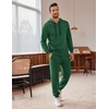 image:imageCOOFANDY Mens Tracksuit 2 Piece Hooded Athletic Sweatsuits Casual Running Jogging Sport Suit SetsGreen