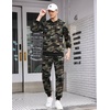 image:imageCOOFANDY Mens Tracksuit 2 Piece Hooded Athletic Sweatsuits Casual Running Jogging Sport Suit SetsGreen Camo