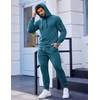 image:imageCOOFANDY Mens Tracksuit 2 Piece Hooded Athletic Sweatsuits Casual Running Jogging Sport Suit SetsGrey Blue