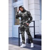 image:imageCOOFANDY Mens Tracksuit 2 Piece Hooded Athletic Sweatsuits Casual Running Jogging Sport Suit SetsGrey Camo