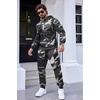 image:imageCOOFANDY Mens Tracksuit 2 Piece Hooded Athletic Sweatsuits Casual Running Jogging Sport Suit SetsGrey Camo