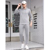 image:imageCOOFANDY Mens Tracksuit 2 Piece Hooded Athletic Sweatsuits Casual Running Jogging Sport Suit SetsGrey Heather