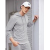 image:imageCOOFANDY Mens Tracksuit 2 Piece Hooded Athletic Sweatsuits Casual Running Jogging Sport Suit SetsGrey Heather