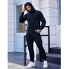 image:imageCOOFANDY Mens Tracksuit 2 Piece Hooded Athletic Sweatsuits Casual Running Jogging Sport Suit SetsNavy Blue