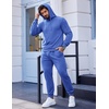 image:imageCOOFANDY Mens Tracksuit 2 Piece Hooded Athletic Sweatsuits Casual Running Jogging Sport Suit SetsRoyal Blue