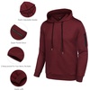 image:imageCOOFANDY Mens Tracksuit 2 Piece Hooded Athletic Sweatsuits Casual Running Jogging Sport Suit SetsWine Red