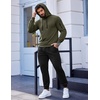 image:imageCOOFANDY Mens Tracksuit 2 Piece Hooded Athletic Sweatsuits Casual Running Jogging Sport Suit SetsZarmy Green Black