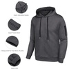 image:imageCOOFANDY Mens Tracksuit 2 Piece Hooded Athletic Sweatsuits Casual Running Jogging Sport Suit SetsZdark Grey Black