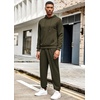image:imageCOOFANDY Mens Tracksuit 2 Piece Hoodie Athletic Sweatsuits Casual Jogging Suit SetsArmy Green