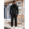 image:imageCOOFANDY Mens Tracksuit 2 Piece Hoodie Athletic Sweatsuits Casual Jogging Suit SetsBlack