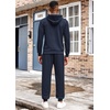 image:imageCOOFANDY Mens Tracksuit 2 Piece Hoodie Athletic Sweatsuits Casual Jogging Suit SetsDark Blue