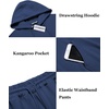 image:imageCOOFANDY Mens Tracksuit 2 Piece Hoodie Athletic Sweatsuits Casual Jogging Suit SetsDark Blue