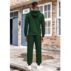 image:imageCOOFANDY Mens Tracksuit 2 Piece Hoodie Athletic Sweatsuits Casual Jogging Suit SetsGreen