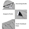 image:imageCOOFANDY Mens Tracksuit 2 Piece Hoodie Athletic Sweatsuits Casual Jogging Suit SetsGrey