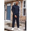 image:imageCOOFANDY Mens Tracksuit 2 Piece Hoodie Athletic Sweatsuits Casual Jogging Suit SetsNavy Vlue