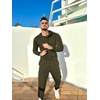 image:imageCOOFANDY Mens Tracksuit 2 Piece Hoodie Sweatsuit Sets Casual Jogging Athletic SuitsArmy Green