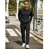 image:imageCOOFANDY Mens Tracksuit 2 Piece Hoodie Sweatsuit Sets Casual Jogging Athletic SuitsBlack