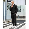 image:imageCOOFANDY Mens Tracksuit 2 Piece Hoodie Sweatsuit Sets Casual Jogging Athletic SuitsBlack