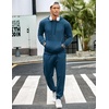 image:imageCOOFANDY Mens Tracksuit 2 Piece Hoodie Sweatsuit Sets Casual Jogging Athletic SuitsBlue Grey