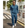 image:imageCOOFANDY Mens Tracksuit 2 Piece Hoodie Sweatsuit Sets Casual Jogging Athletic SuitsDark Blue
