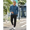 image:imageCOOFANDY Mens Tracksuit 2 Piece Hoodie Sweatsuit Sets Casual Jogging Athletic SuitsGray Blue Black