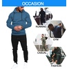 image:imageCOOFANDY Mens Tracksuit 2 Piece Hoodie Sweatsuit Sets Casual Jogging Athletic SuitsGray Blue Black
