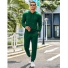 image:imageCOOFANDY Mens Tracksuit 2 Piece Hoodie Sweatsuit Sets Casual Jogging Athletic SuitsLake Green