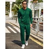 image:imageCOOFANDY Mens Tracksuit 2 Piece Hoodie Sweatsuit Sets Casual Jogging Athletic SuitsLake Green