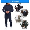 image:imageCOOFANDY Mens Tracksuit 2 Piece Hoodie Sweatsuit Sets Casual Jogging Athletic SuitsNavy Blue