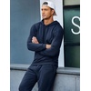 image:imageCOOFANDY Mens Tracksuit 2 Piece Hoodie Sweatsuit Sets Casual Jogging Athletic SuitsNavy Blue