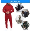 image:imageCOOFANDY Mens Tracksuit 2 Piece Hoodie Sweatsuit Sets Casual Jogging Athletic SuitsRed