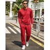 image:imageCOOFANDY Mens Tracksuit 2 Piece Hoodie Sweatsuit Sets Casual Jogging Athletic SuitsRed