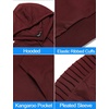 image:imageCOOFANDY Mens Tracksuit 2 Piece Hoodie Sweatsuit Sets Casual Jogging Athletic SuitsWine Red