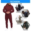 image:imageCOOFANDY Mens Tracksuit 2 Piece Hoodie Sweatsuit Sets Casual Jogging Athletic SuitsWine Red
