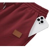 image:imageCOOFANDY Mens Tracksuit 2 Piece Set Crewneck Sweatsuits Jogging Suit Sets Long Sleeve Jacquard Pullover Shirt OutfitsWine Red