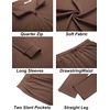 image:imageCOOFANDY Mens Tracksuits 2 Piece Casual Athletic Sweatsuit Quarter Zip Pullover Long Sleeve Running Sport OutfitsBrown