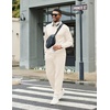 image:imageCOOFANDY Mens Tracksuits 2 Piece Casual Athletic Sweatsuit Quarter Zip Pullover Long Sleeve Running Sport OutfitsCream