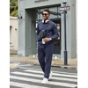 image:imageCOOFANDY Mens Tracksuits 2 Piece Casual Athletic Sweatsuit Quarter Zip Pullover Long Sleeve Running Sport OutfitsNavy Blue