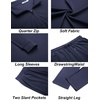 image:imageCOOFANDY Mens Tracksuits 2 Piece Casual Athletic Sweatsuit Quarter Zip Pullover Long Sleeve Running Sport OutfitsNavy Blue