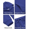 image:imageCOOFANDY Mens Tracksuits 2 Pieces Waffle Hoodies Sweatsuit Sets Sports Jogging Suit SetBlue